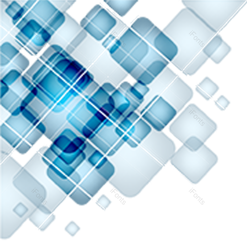 科技图片,蓝色元素,方块PNG,科技感免抠素材